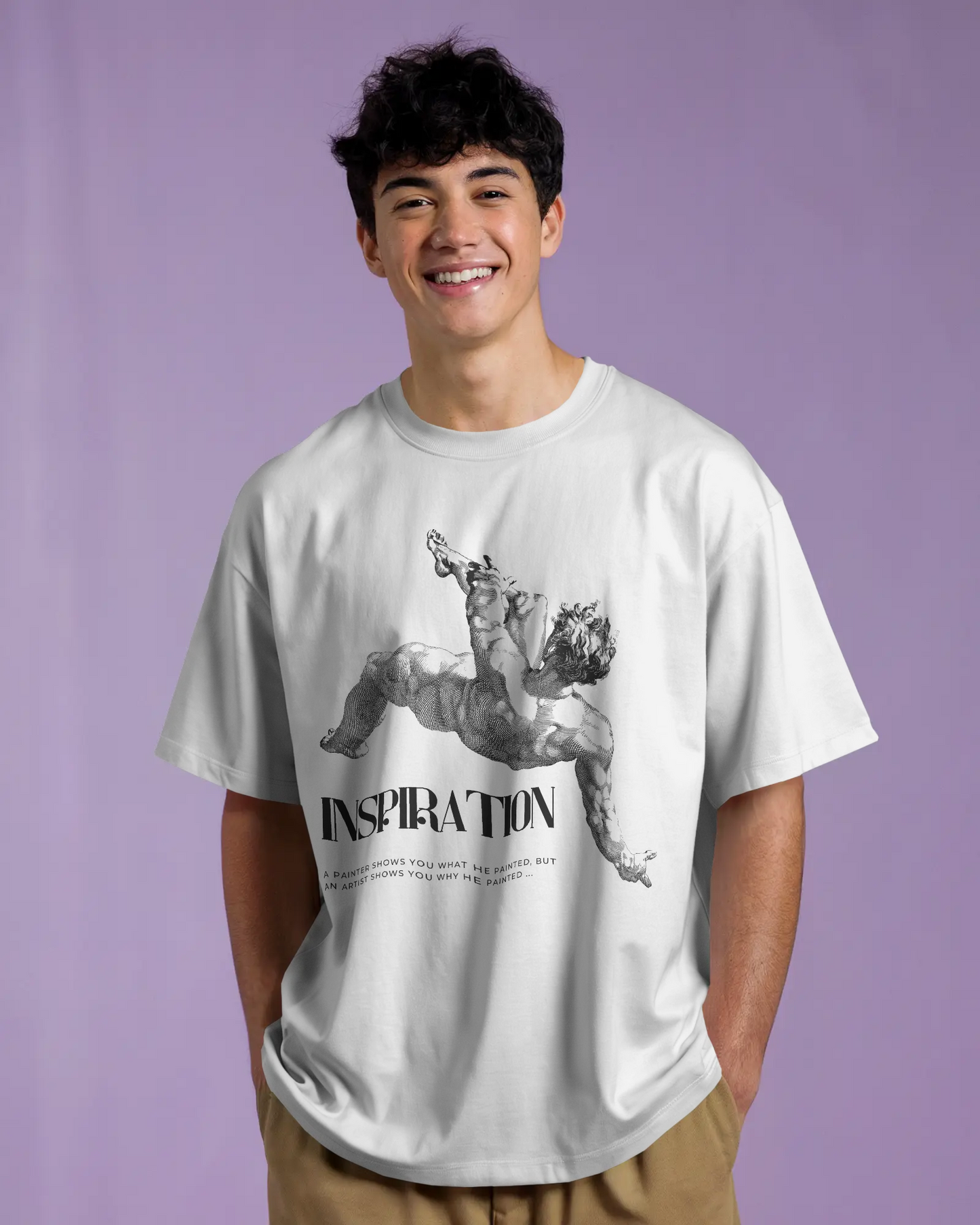 INSPIRATION Relaxed Fit T-Shirt – Artistic Streetwear