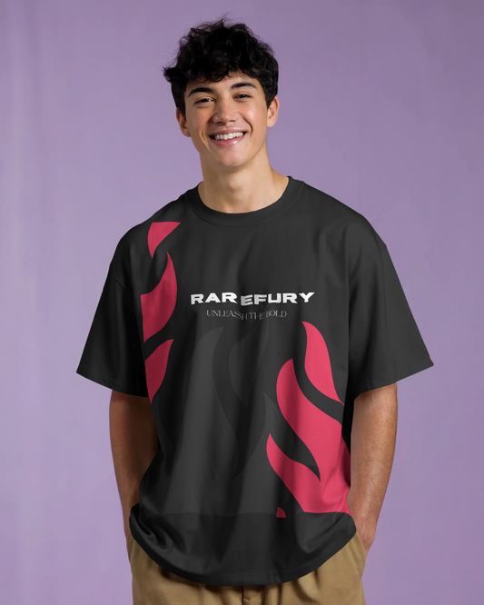 Bold Flame Relaxed Fit T-Shirt – Unleash The Bold