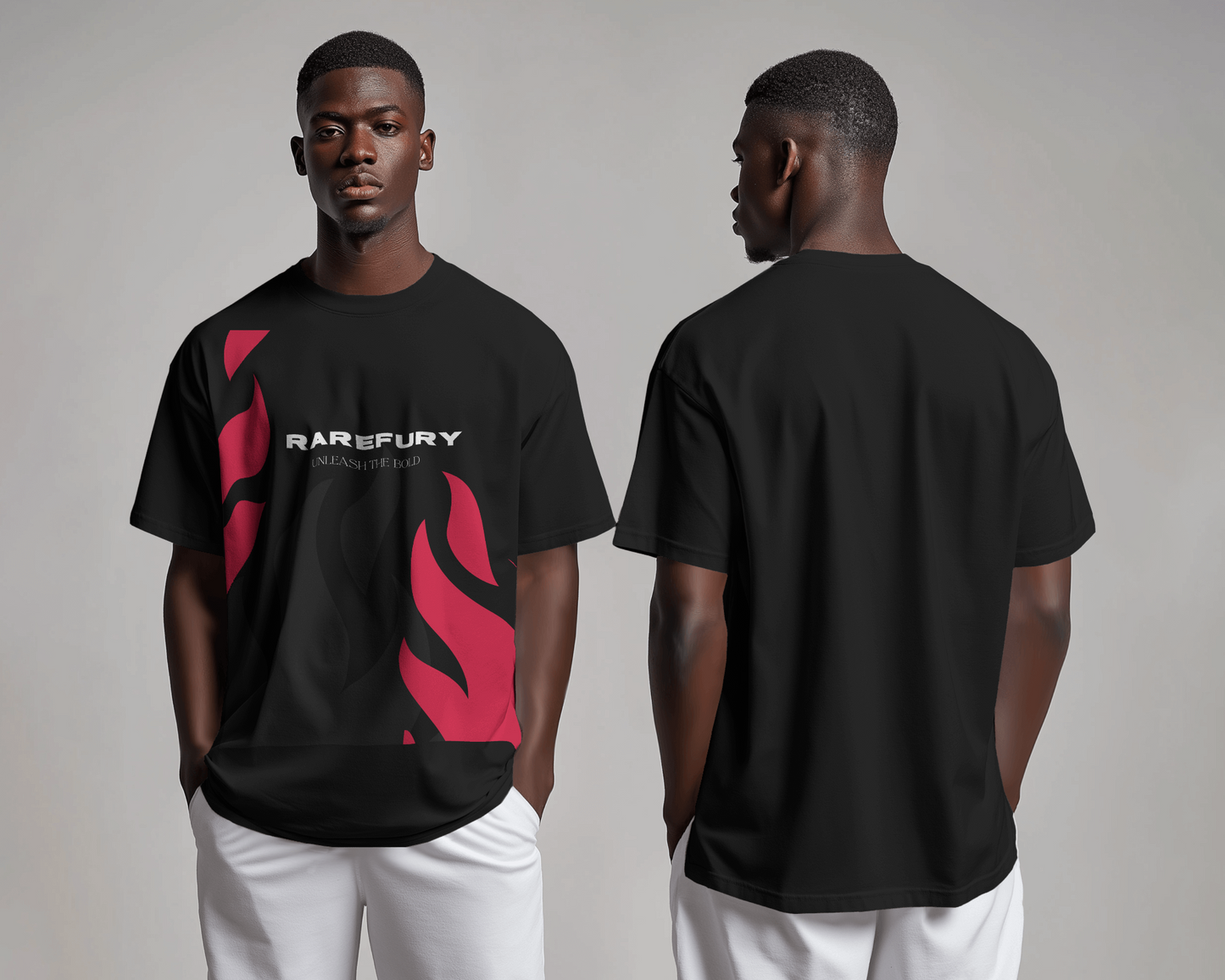 Bold Flame Relaxed Fit T-Shirt – Unleash The Bold