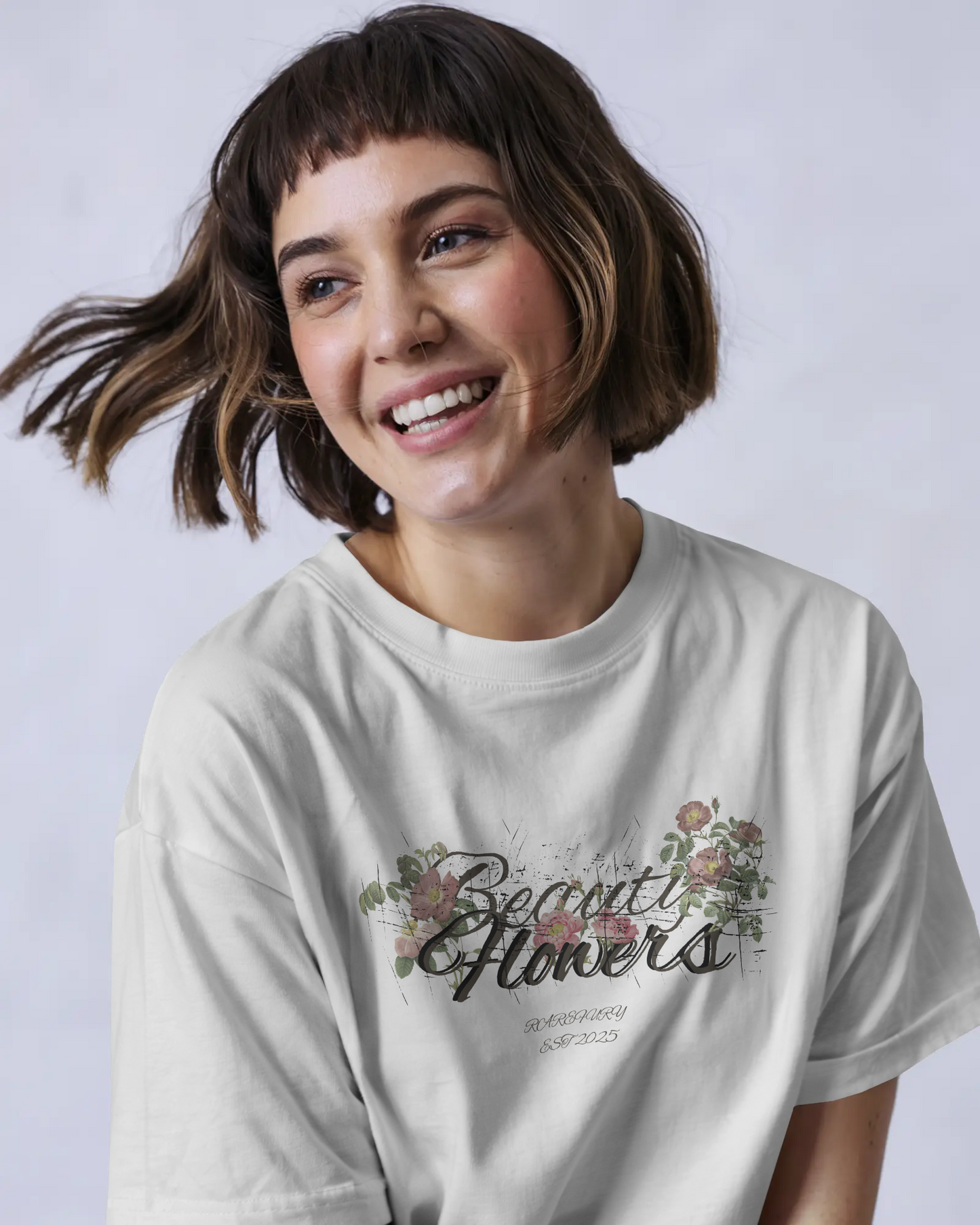 Peony Botanical Flowers Relaxed Fit T-Shirt – Unisex Streetwear
