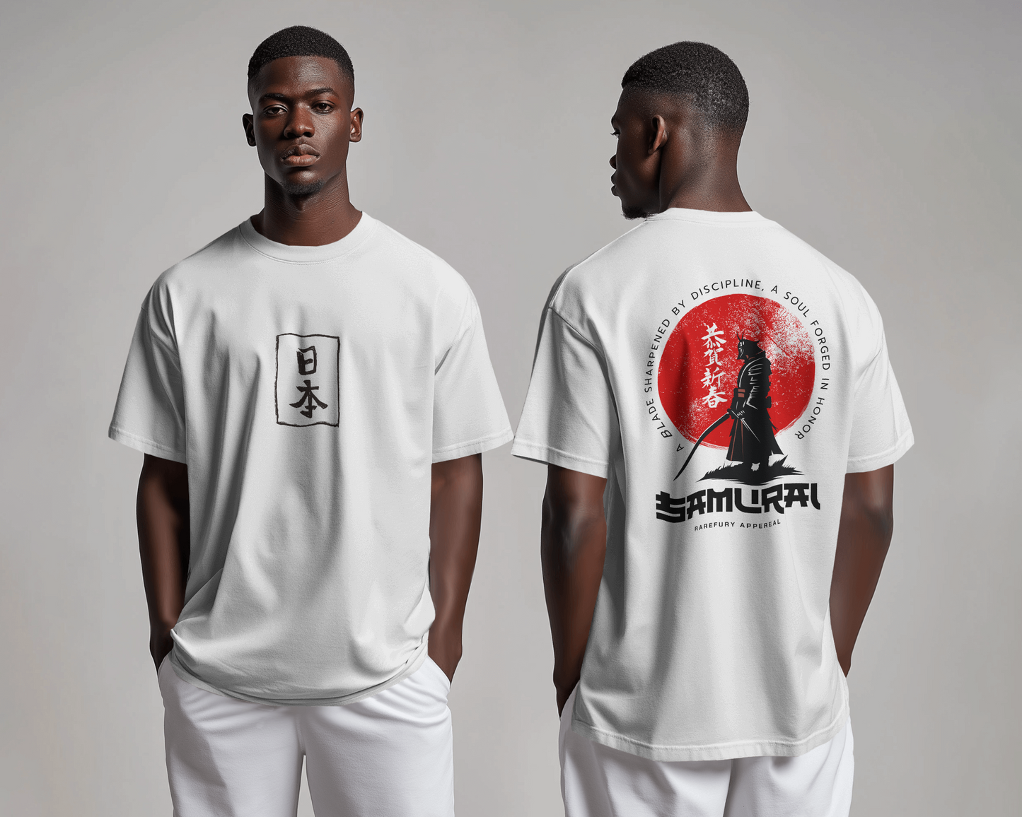 Samurai Warrior Relaxed Fit T-Shirt – Unisex Japanese Streetwear