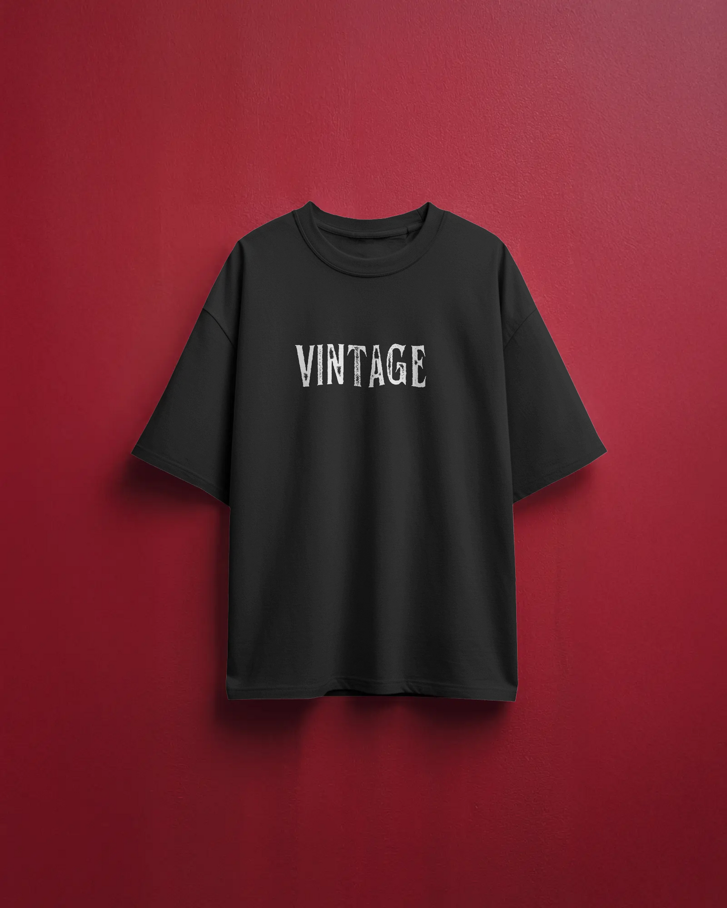 Vintage Vroom Vogue T-Shirt for Men – Black Relaxed Fit Streetwear Tee