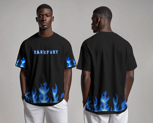 Blue Flame Relaxed Fit T-Shirt – Limited Edition