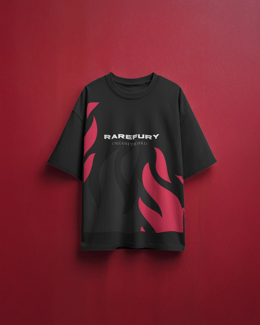 Bold Flame Relaxed Fit T-Shirt – Unleash The Bold