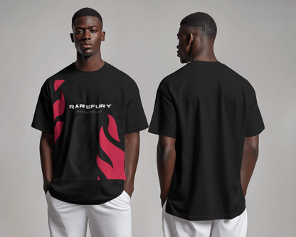 Bold Flame Relaxed Fit T-Shirt – Unleash The Bold