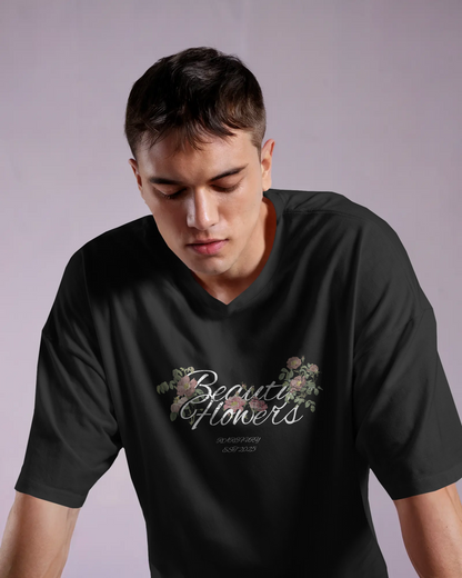 Peony Botanical Flowers Relaxed Fit T-Shirt – Unisex Streetwear