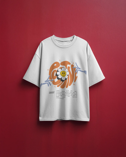 Smiley Flower Relaxed Fit T-Shirt – Unisex