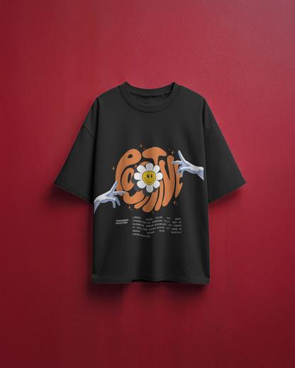 Smiley Flower Relaxed Fit T-Shirt – Unisex