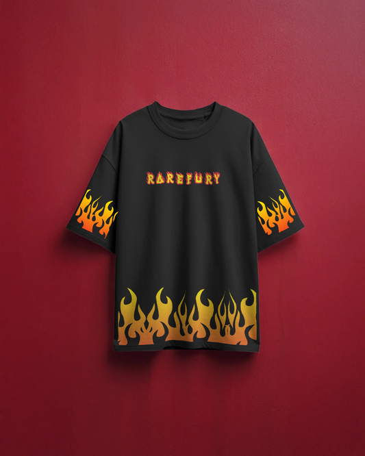 Orange Flame Relaxed Fit T-Shirt – Limited Edition