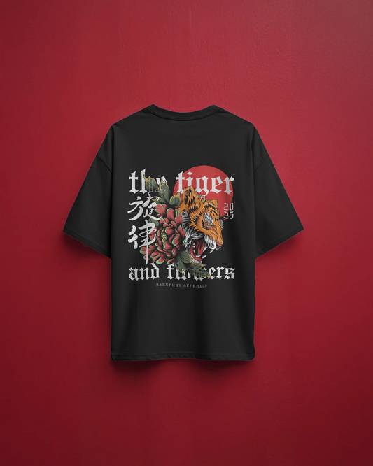 Tiger & Flowers Samurai Relaxed Fit T-Shirt – Japanese Streetwear